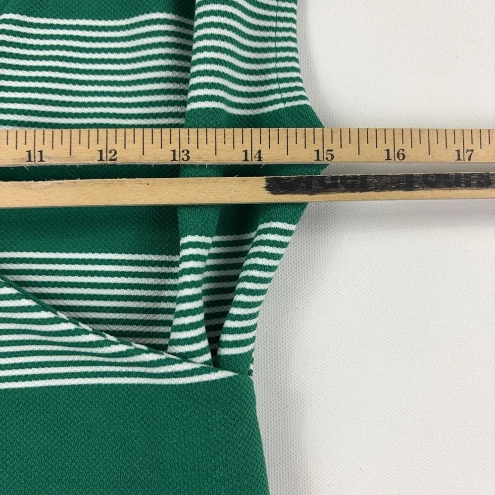Maeve Tank Top Womens XS Green Striped V-Neck Sleeveless Knit Anthropologie